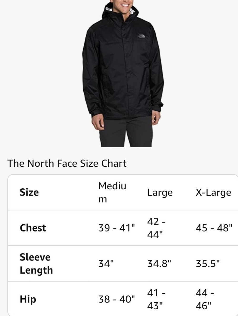 The North Face Men’s Venture 2 Waterproof Vented Hooded Rain Jacket Size XL - Picture 12 of 12